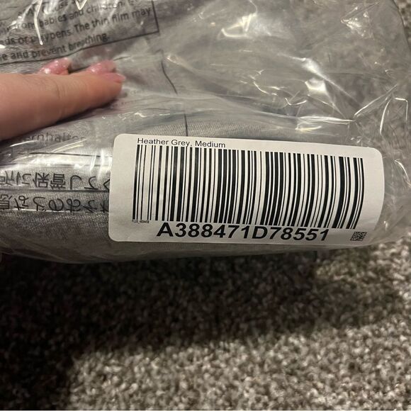 NWOT Zuda Heather Grey Z-Knit Surplice Layering Top - Picture 11 of 11